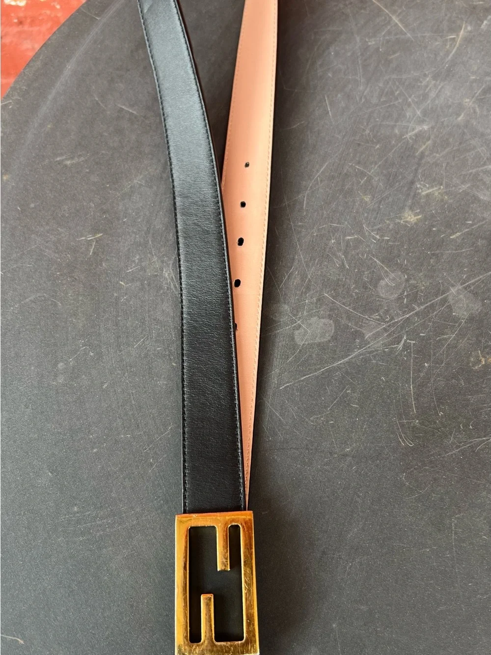 Fendi Baguette Reversible Belt (Authentic)